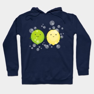 Cute lemon lime friends citrus fruit cartoon Hoodie